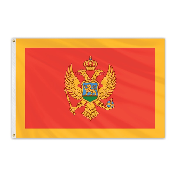 Global Flags Unlimited Montenegro Outdoor Nylon Flag 3'x5' 202451